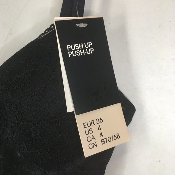 Sexy H&M Lingerie Teddy Black Lace Mesh Push up - Picture 7 of 10